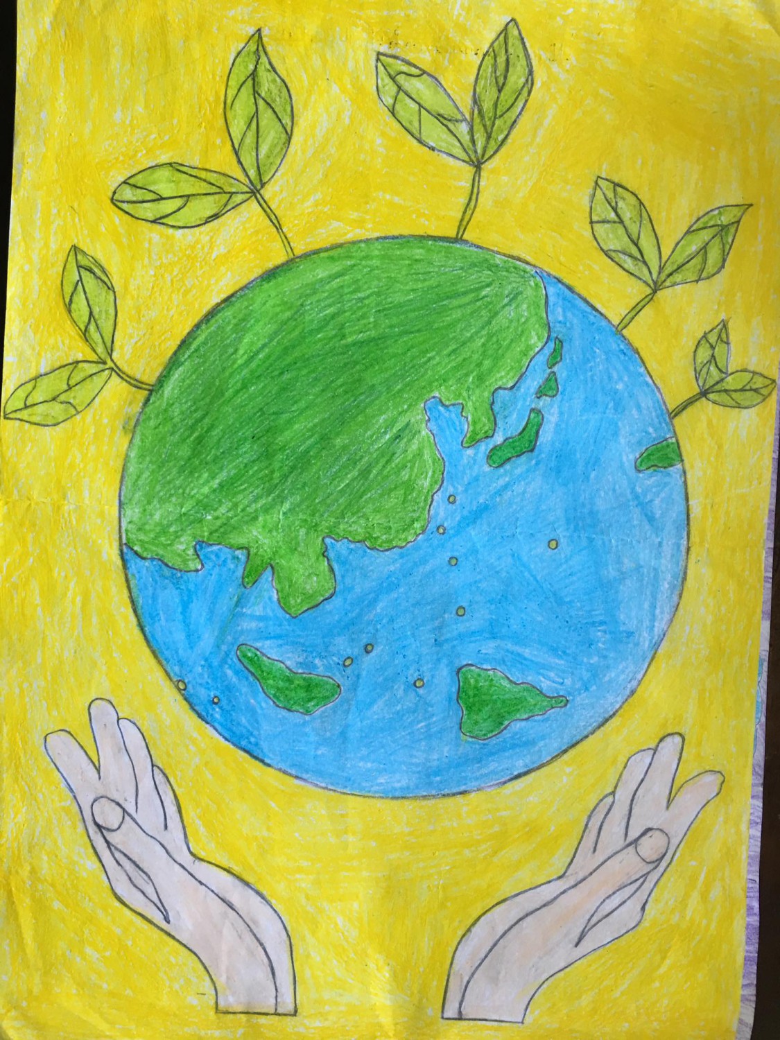 Thầy trò TH số 1 thị trấn Hưởng ứng - Ngày Quốc tế bảo vệ tầng ô dôn (16/9)